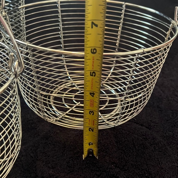 Set of 3 nesting wire baskets with handles - Picture 7 of 9